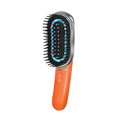 Regali di San Valentino per donne Spazzola massaggiante per capelli terapia con luce LED blu e rossa Pettine per massaggio del cuoio capelluto Pettine per capelli a microcorrente con ioni negativi