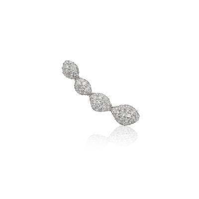 Rose Gold Nura Teardrop Climber Diamond Single Earring Diamond