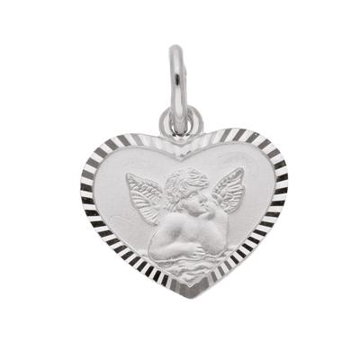 Ketten-Anhänger ADELIA´S "585 Weißgold Anhänger Amor", silber, Schmuckanhänger, Damen, Gold, Weißgoldschmuck für Damen Image