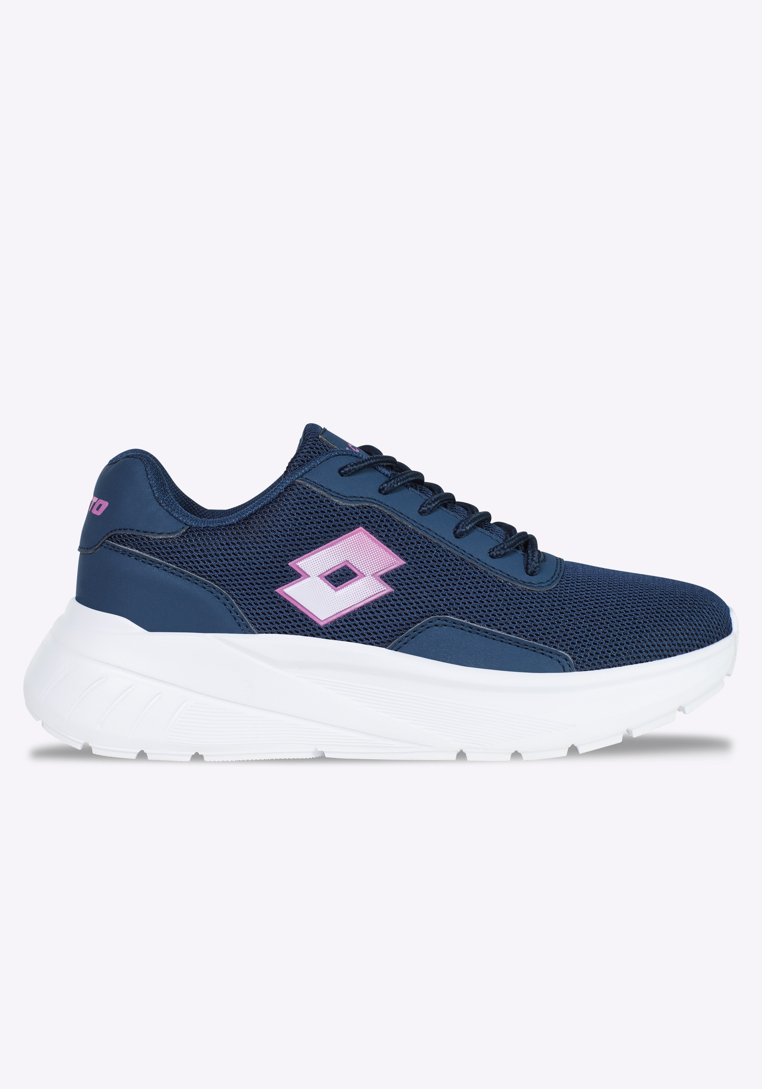 Sneaker LOTTO "VIGORTIV", Damen, Gr. 37, blau (navy, violet), Synthetik, Schuhe Sneaker
