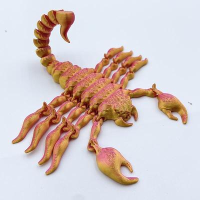 Halloween 3D Printed Scorpion Figurine, Realistic Articulated Scorpion Toy, Movable Animal Model Desk Decoration, Kids Toy Gift, Fish Tank Terrarium Decor