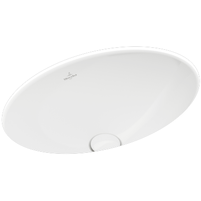 Villeroy & Boch Unterbauwaschtisch Loop&Friends 430x290mm ov ohne Überlauf Aussenseite glasiert Pur 4A5301R7 Image