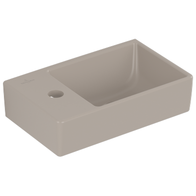 Villeroy & Boch Handwaschbecken Avento 360x220mm, Becken rechts , 1 Hahnloch ohne Überlauf Almond c 43003RAM Image