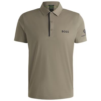 The 153rd Open Royal Portrush BOSS Paddy Tech Pro Polo – Hellbeige Image