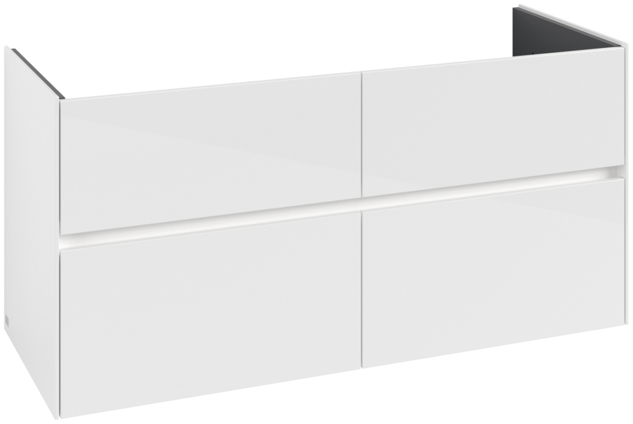 Villeroy & Boch Waschtischunterschrank Collaro C147B0 472x609,5x1261mm mit Beleuchtung Glossy White C147B0DH Image
