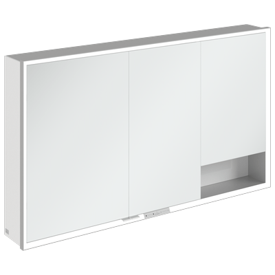 Villeroy & Boch Aufputz-Spiegelschrank My View+ A48113 1300x750x168mm m. Bel. Brilliant White A48113VE Image