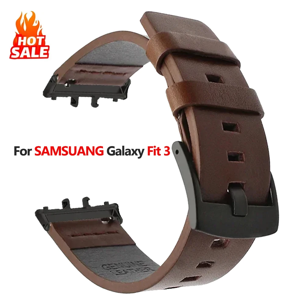 Armband für Samsung Galaxy Watch Fit 3 Band 18 mm Quick Fit Metallverbinder für Galaxy Watch Fit 3 Ersatz-Lederarmband Image