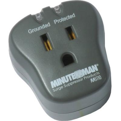 Minuteman Mms Series Single Outlet Surge Suppressor - Receptacles: 1