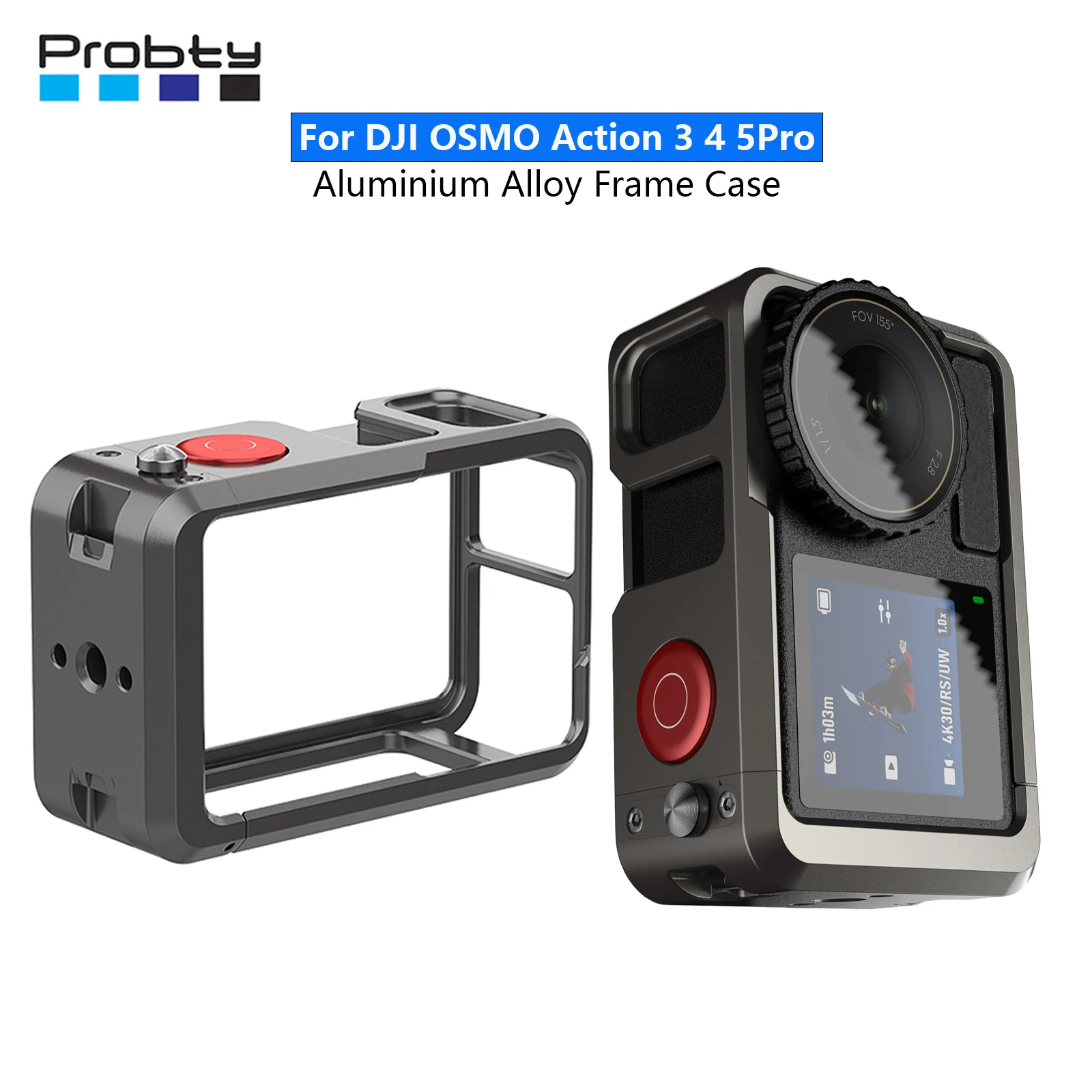 Aluminium Legierung Rahmen Fall Für DJI OSMO Action 3 4 5 Pro Doppel Clod Schuh Schutzhülle Für DJI Action 3 4 5pro Image