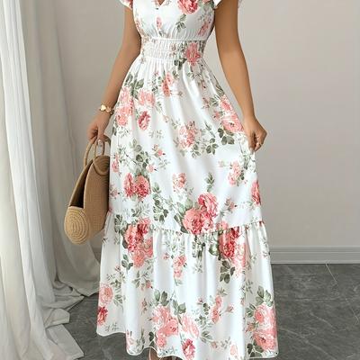 TEMU Women's Print Dress, Simple And Stylish Summer 9001 Image
