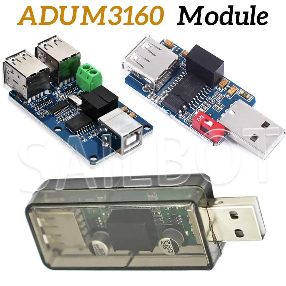 1500 V ADUM3160 Digitaler Signal-Audio-Leistungsisolator USB-zu-USB-Audiosignalisolator 12 Mbit/s 1,5 Mbit/s adum3160 Image
