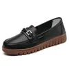 Größen 35-44 Damen Leder Wohnungen weich lässig leichte rutsch feste Arbeits schuhe neue Mode Damen Freizeit schuhe