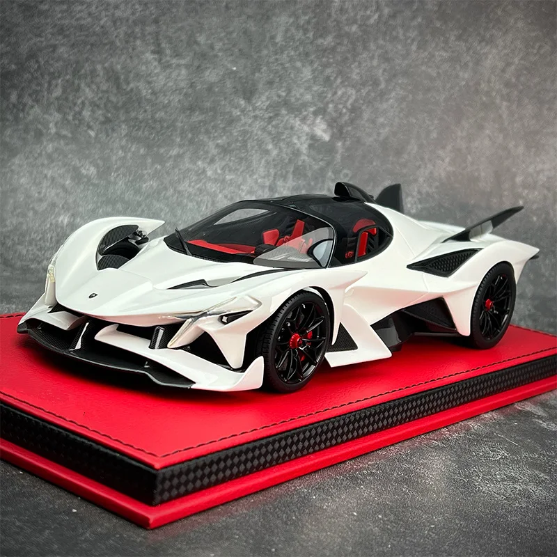 1:18 Apollo Project EVO Modello di auto sportiva in lega Diecast in metallo Concept Modello di auto da corsa Modello di veicolo Suono e luce Giocattolo per bambini Regalo