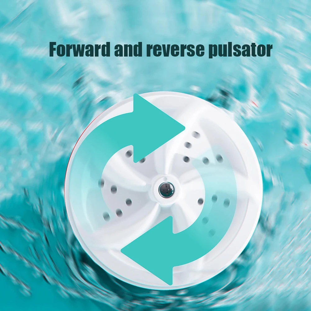 Lave-linge Turbo Portable élimine la saleté, Machine à laver pour sous-vêtements et chaussettes, Machine à laver Turbo ultrasonique pour la maison et les voyages