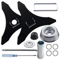 Lama per decespugliatore a 3 denti, diametro 255 mm/10 pollici, lama per mangiatore, tagliaerba, accessori per tosaerba, lama di ricambio