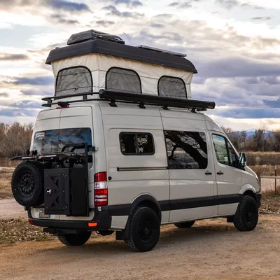 Pop Top Rooftop Tent Kit Sprinter Caravane House on Wheels Softshell Rooftop Tent