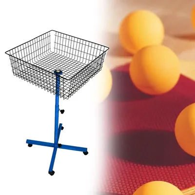 Aufbewahrungsständer für mehrere Bälle, Pings-Pong-Bällehalter, 4 Räder, tragbares Zubehör, beweglicher Rack-Wagen für das Training, Image