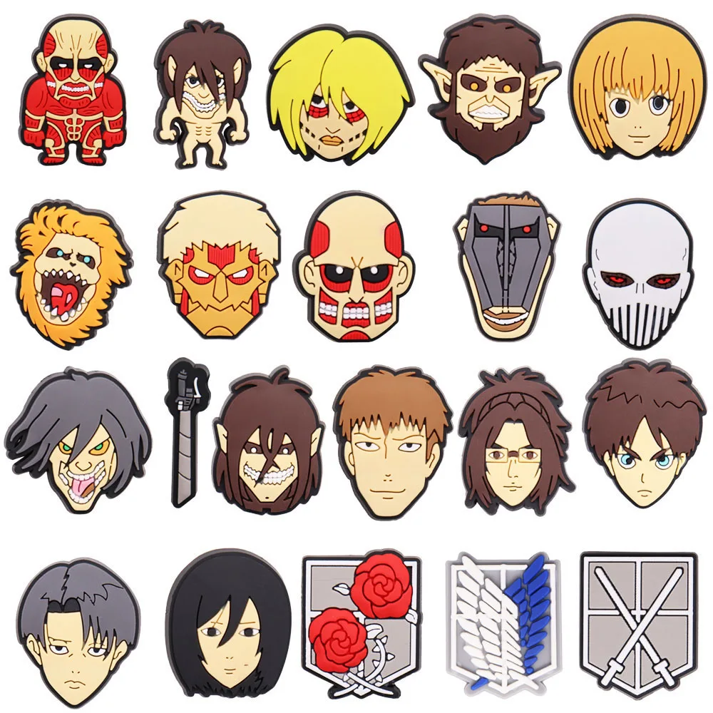 Neue Ankunft 1 stücke Cartoon Japan Anime PVC Schuh Charms Für Clogs Pins Zubehör Schuhe Schnallen Armbänder Kinder Geburtstag präsentieren
