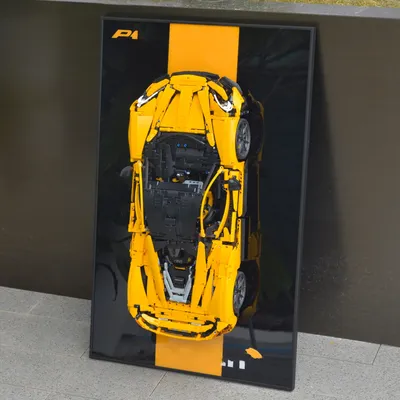 Display-Wandhalterung für Lego Technic 42172 Mclaren P1, Sammlerstücke für Erwachsene für Lego-Auto-Wandbrett-Bausteine, Image