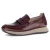 Slipper GABOR "FLORENZ", Damen, Gr. 39, rot (bordeaux), Lackleder, glänzend, modisch, Schuhe, Plateau, Schlupfschuh, Komfortschuh in Bequemweite G (= weit)