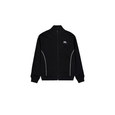 Umstandsjacke ALPHA INDUSTRIES "Track Suit SL Jacket Trainingsjacke", Herren, Gr. 3XL, schwarz, Obermaterial: 80% Baumwolle, 20% Polyester, Jacken