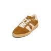 Sneaker MARC O'POLO "mit Teddyfell-Akzenten", Damen, Gr. 39, caramel, beige, Obermaterial: 55% Leder (Rind), 45% Polyurethan, unifarben, Schuhe