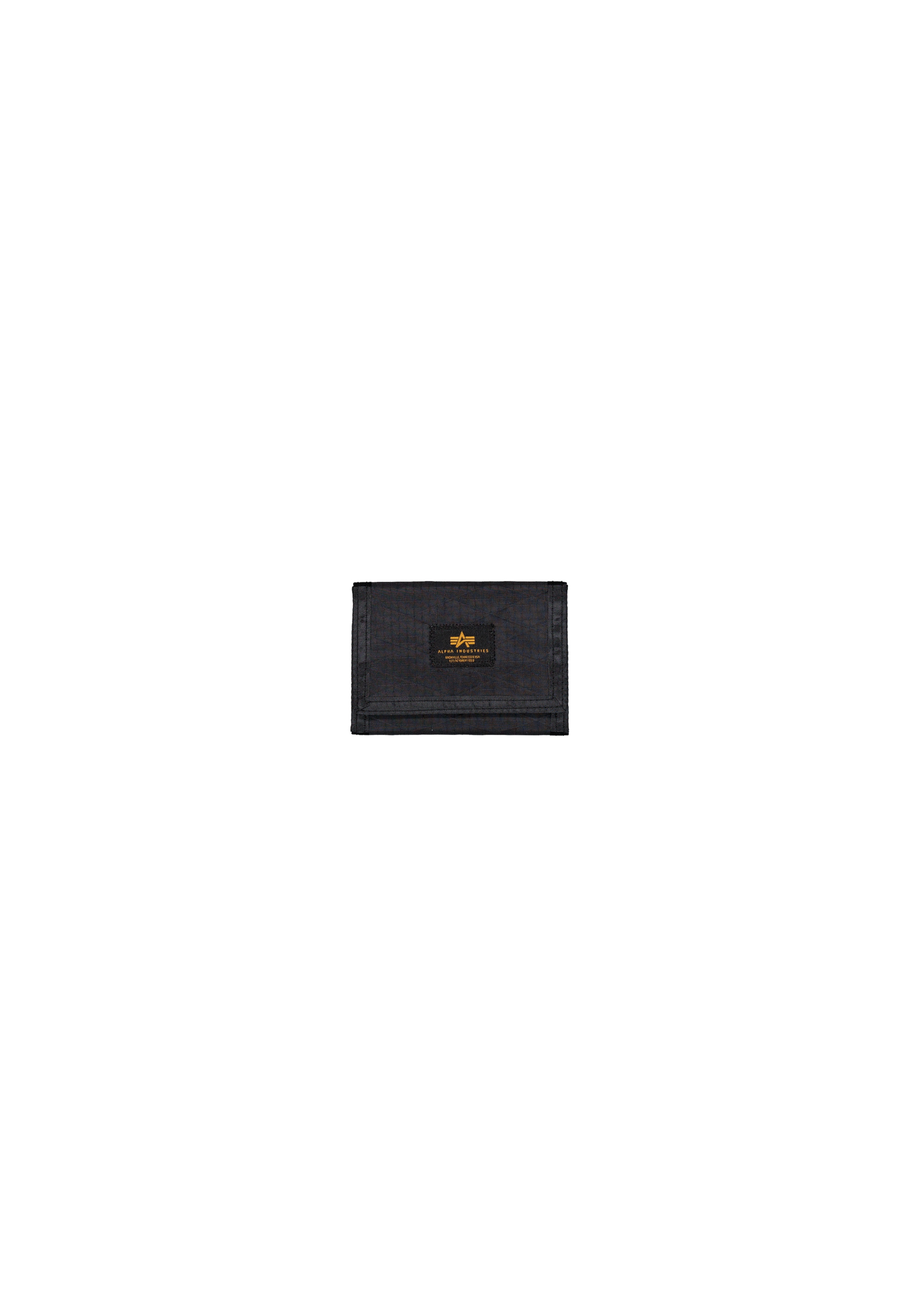 Geldbörse ALPHA INDUSTRIES "Combat Label Wallet", Damen, schwarz, Obermaterial: 50% Nylon, 50% Polyester, Futter: 100% Nylon, Kleinlederwaren Image