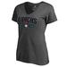 Women's Fanatics Branded Heathered Gray Arizona Diamondbacks Hometown Collection Snakeskin V-Neck T-Shirt