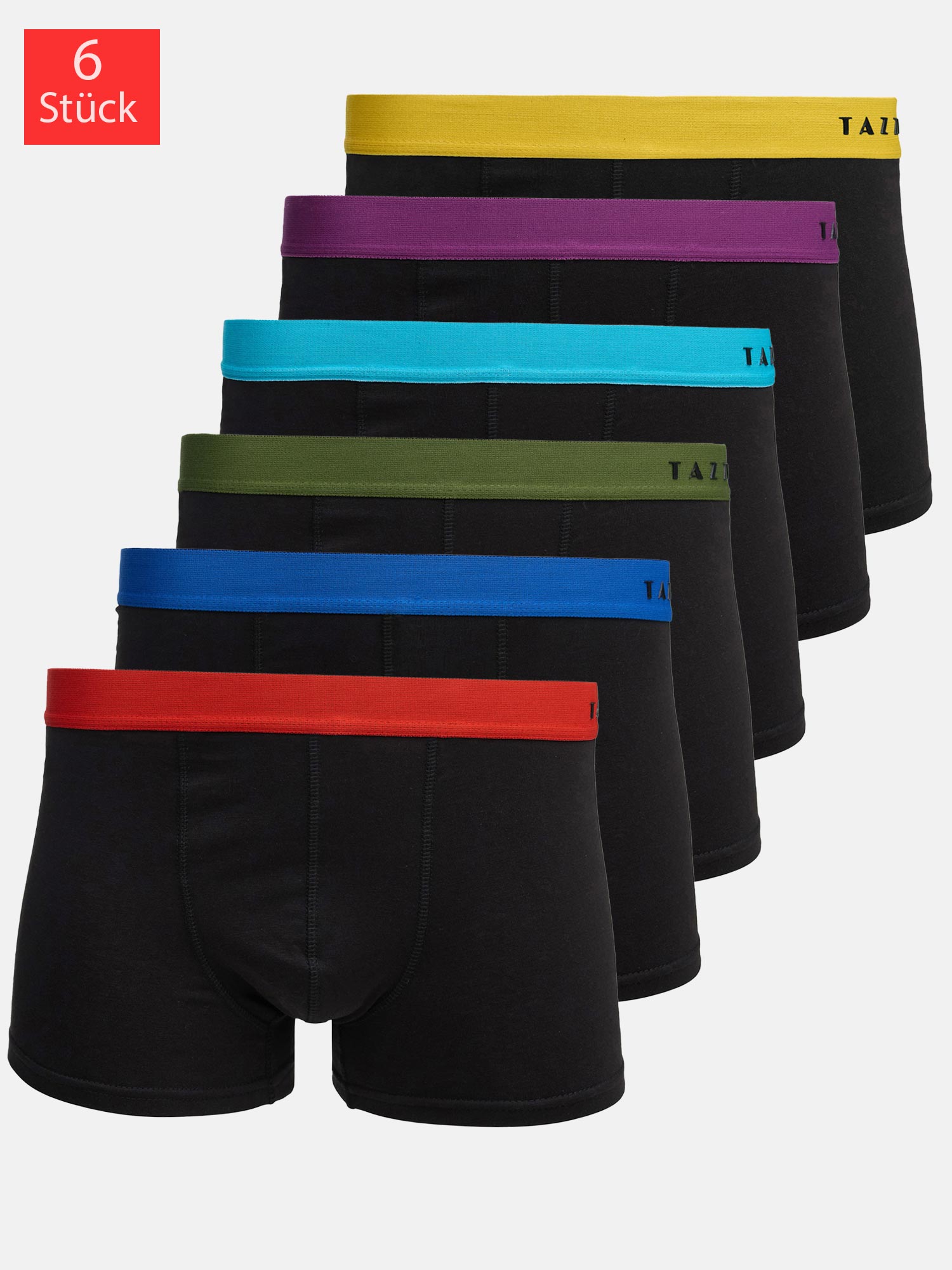 Tazzio Herren Boxershorts 6er Pack Image