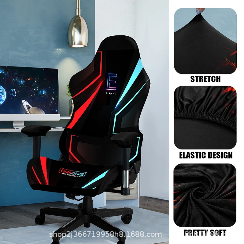1 Set Fodera per sedia da gioco Elastica Sedia per computer Schienale Bracciolo Copertura protettiva Universale Morbida Addensare Coprisedili per poltrona 자