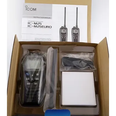 IC-M25 VHF Transceiver Marine Radio float IPX7 Sea Vessel walkie talkie IC M25 Two Way Radio Handheld waterproof intercom