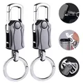 Portachiavi per auto in metallo multifunzionale Portachiavi fresco di alta qualità Portachiavi girevole Ciondolo coltello con apribottiglie per regalo da uomo