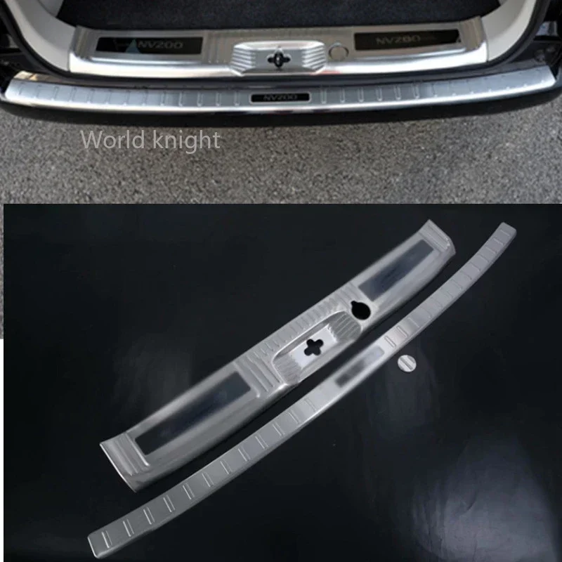 Auto-Styling für Nissan NV200 2015-2017 Auto Hecks toß stangen schutz Schweller Kofferraum Profil platte Verkleidung Abrieb platte/Türschwelle Türschwelle