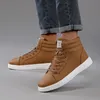 YRZL Herren Sneakers High Top Canvas Schuhe Neue trendige wasserdichte leichte Casual Sportschuhe für Männer Student Straßenschuh