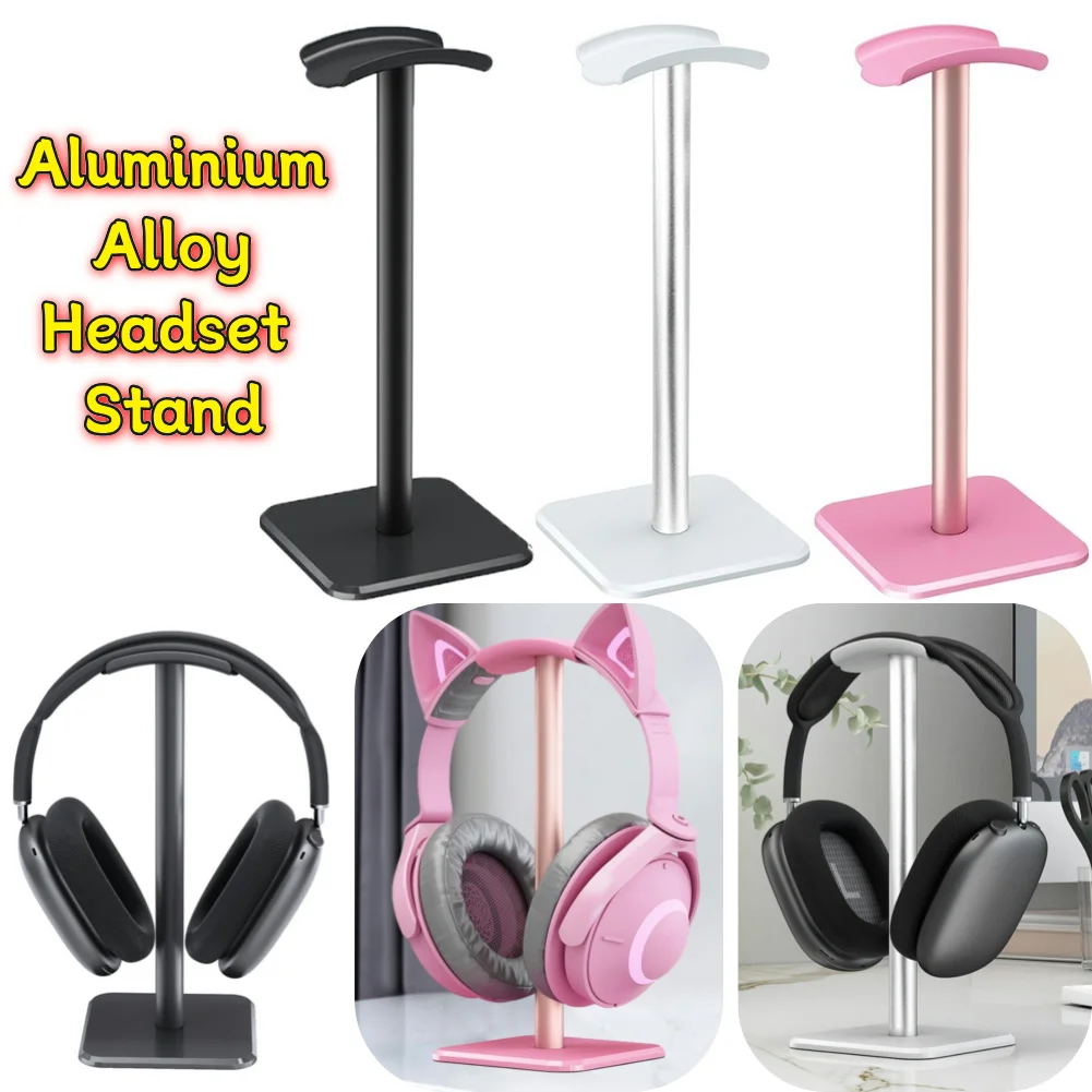 Desktop Aluminium Legierung Aluminium Bluetooth Headset Ständer Halter Kopfhörer Rack Halterung Aufhänger verdrahtete Kopfhörer Gamer Aufhänger PC Image