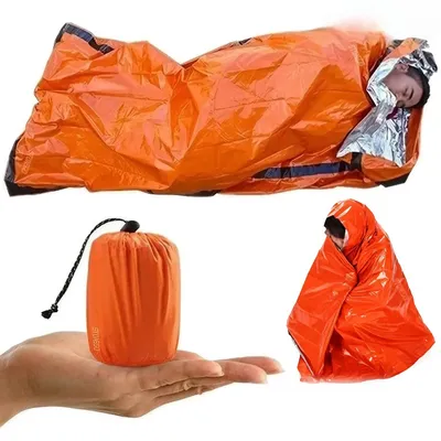 Portable Emergency Sleeping Bag Waterproof Survival Fishing Camping Hiking Travel Bag Outdoor Tools Accessories