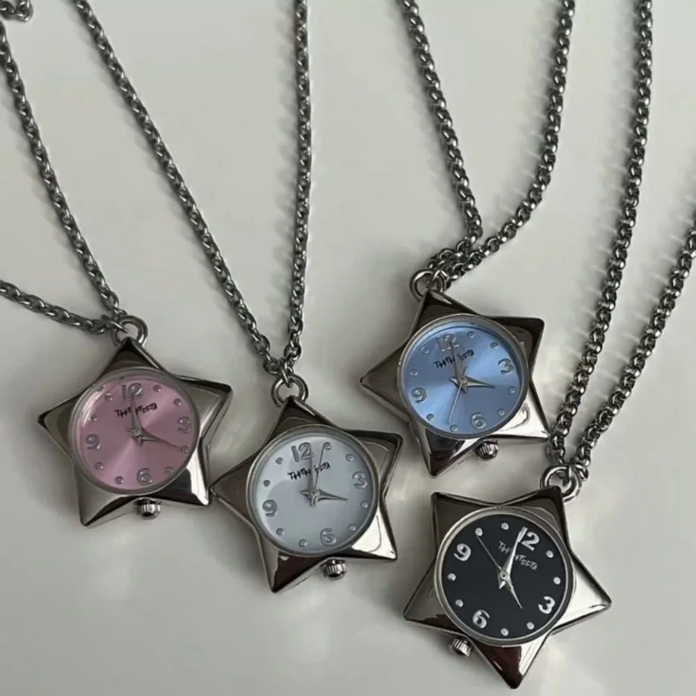 Tasca a stella Orologio regolabile Orologio portachiavi Ciondoli per bigiotteria giapponese in lega di zinco Design originale Collana creativa Ciondolo ac
