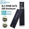 Custodia M.2 NVME NGFF SATA Custodia SSD M2 Doppio protocollo Adattatore SSD USB 3.1 Tipo C da 10 Gbps a NVMe SATA Scatola disco rigido esterno