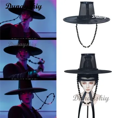 Jinu Cosplay Hut KPOP Huntrix Saja Jungen Bühne Koreanische Offizielle Uniform Hut Dämon Jäger Huntrix's Enemies Halloween Zubehör Image
