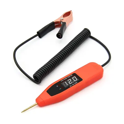 5V 120V Circuit Voltage Tester Pen Positive and Negative Pole Detection Probe Spring Wire Car Electrical Circuit Test