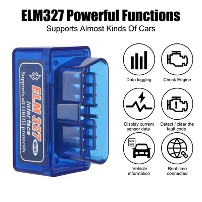 Mini Eml327 V2.1 OBD 2 Bluetooth Car Diagnostic-Tools For Android/Windows Scanner Code Support Smart Scan Tool ODB2 Scanner Tool