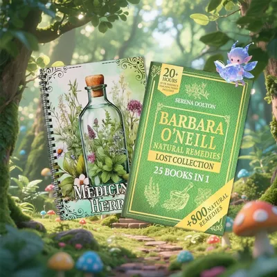 2 Herbal Collection Magic Manual Notebooks, Self-Healing and Herbal Guide Notebooks, Color Plant Reference Books