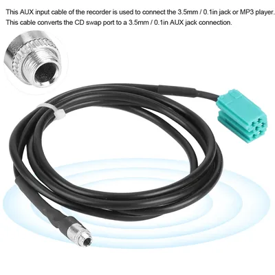 AUX Input Adapter Cable 3.5mm Jack Audio Cord Fit for Renault Clio Megane Kangoo Espace Twingo Car & Truck Interior Parts