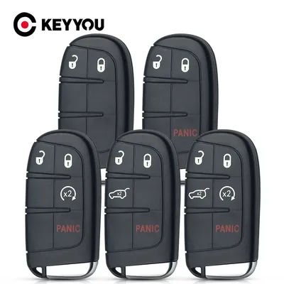 KEYYOU M3N-40821302 Smart Remote Car Smart Key Case Shell For Jeep Chrysler 300C Dodge Charger Journey Challenge Dart Durango