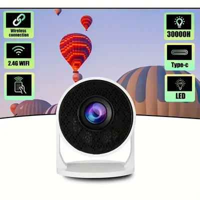 M5 Portable Projector Smart Projector Auto Horizontal Correction 180° Rotatable Movie Projector Ideal for Home Entertainment