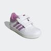 Sneaker ADIDAS SPORTSWEAR "HOOPS 4.0 KIDS", Gr. 30, cloud weiß, preloved lila, grau two, Synthetik, sportlich, Schuhe