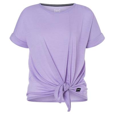 super.natural - Women's JP Knot Tee - Merinoshirt Gr XL lila Image