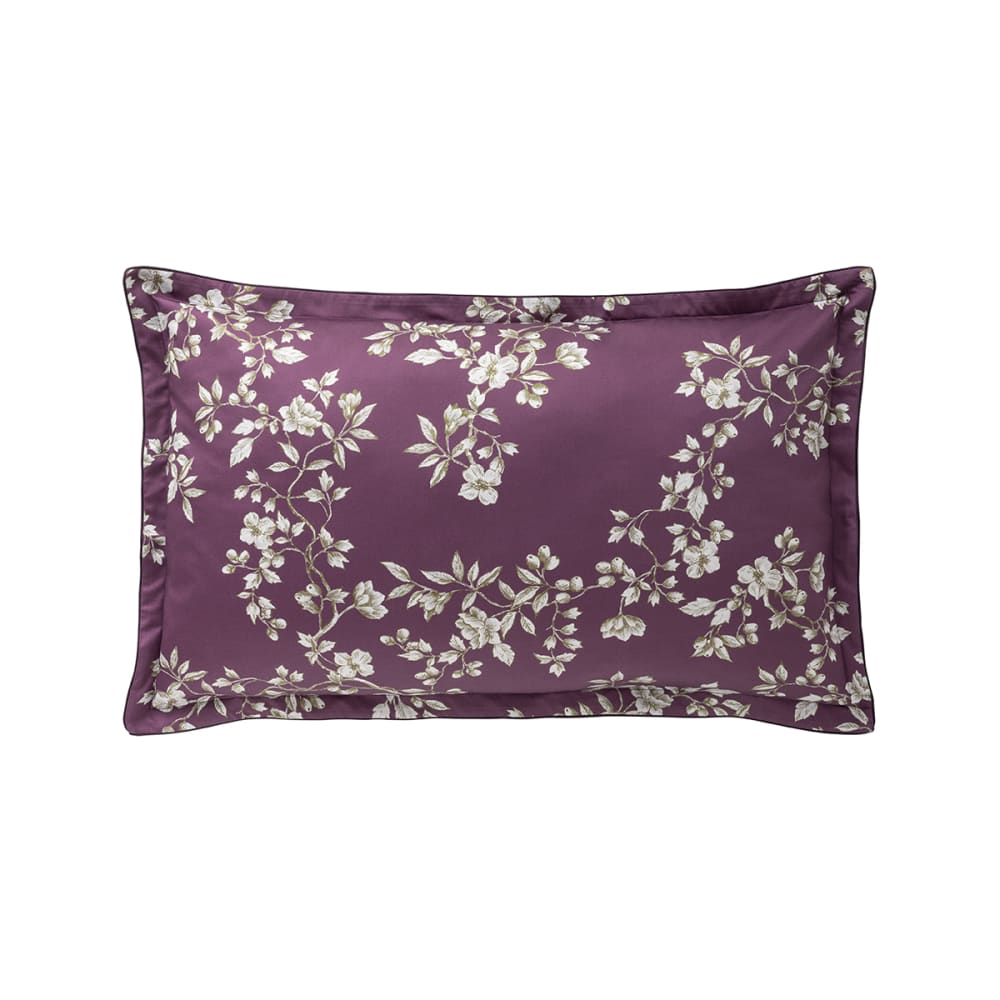 Taie d'oreiller en satin de coton violet 50x75