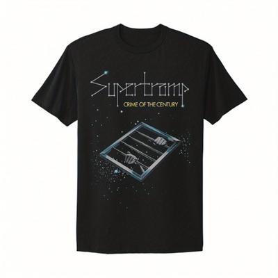 TEMU Of Vintage Retro T-shirt For Men – Classic , Black With Graphic Print, Round Neck, Regular Fit, Wear Image