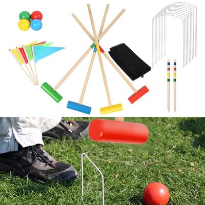 TEMU Game, Set For 2-, Game With Bag, Wooden Toy, Outdoor Games Skill Games, Classic Vacation Game, High-quality Solid Wood Rackets, Easy To Store And Transport Image